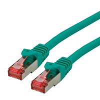 21152631-100 Roline, 1m Cat6, Green RJ45 to Male RJ45 Male, S/FTP Shielded, Terminated LSZH Sheath