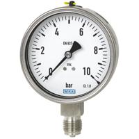 48804966 WIKA G 1/2 Analogue Pressure Gauge 16bar Bottom Entry 100mm Outside Diameter