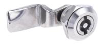 192-9648 RS PRO Stainless Steel Cabinet Lock, 32mm Panel-to-Tongue