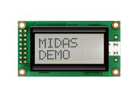 mc20805a6w-fptlwi-v2 Midas MC20805A6W-FPTLWI-V2 Alphanumeric LCD Alphanumeric Display, 2 Rows by 8 Characters
