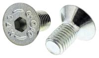 822-9262 RS PRO Bright Zinc Plated Steel Hex Socket Countersunk Screw, DIN 7991, M10 x 20mm