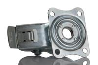 3477uar080p62-red Tente Braked Swivel Castor Wheel, 150kg Capacity, 80mm Wheel