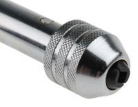 444-924 RS PRO Long Ratchet Tap Wrench Steel M5 → M12, 1BA → 0BA (ISO), 7/32 → 3/8 in (ISO), 1/4 →