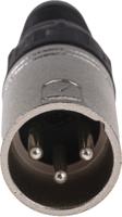 457-904 RS PRO Cable Mount XLR Connector, Male, 250 V ac, 3 Way, Silver Plating