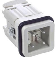 10420000 EPIC Heavy Duty Power Connector Insert, 10A, Male, H-A Series, 3 Contacts