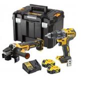 dck2020p2t-qw DeWALT DCK2020P2T-QW, 18V Cordless Power Tool Kit - Drilling and Grinding Kit, Type C - Euro Plug