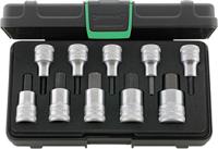 96031508 STAHLWILLE 10-Piece Metric 1/2 in Bit Socket Set , Hex Bit