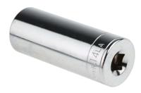 r14la Facom 1/4 in Drive 14mm Long Socket, 6 point, 50.5 mm Overall Length