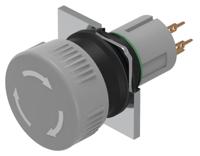 51-2520268 EAO 51 Series Series Maintained Emergency Stop Push Button, 16mm Cutout, SPDT