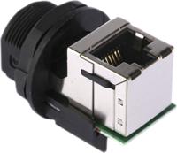 rj45f7rj90 Amphenol Socapex RJ45F7RJ Series Female RJ45 Connector, Panel Mount Right Angle
