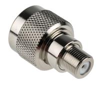 758-1613 RS PRO Straight 50Ω RF Adapter N Plug to Type F Socket 11GHz