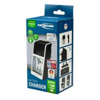 1001-0094-44-01520 Ansmann  Battery Charger For NiMH 9V, AA, AAA 4 Cell with UK plug, Batteries Included