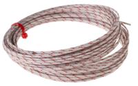 151-209 RS PRO Type K Thermocouple Cable/Wire, 10m, Unscreened, Glass Fibre Insulation, +350°C Max, 1/0.315mm