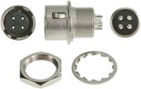 hr10g-7r-4s73 Hirose Circular Connector, 4 Contacts, Panel, Miniature Connector, Socket, Female, HR10 Series