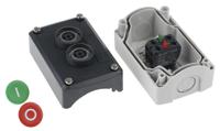 xald213 Schneider Electric Harmony XALD NC, NO Enclosed Push Button, IP66, IP67, IP69, IP69K 62mm Grey Polycarbonate 74mm +70°C