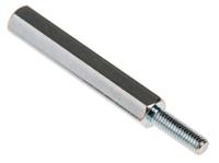 806-6617 RS PRO Standoff, M3 x M3 Thread, 30mm Body, Steel, Male/Female, 10mm Stud