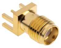 526-5785 RS PRO, Jack Edge Mount SMA Connector, 50Ω, Solder Termination, Straight Body