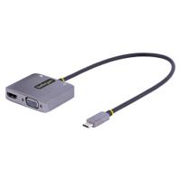 122-usbc-hdmi-4k-vga StarTech.com USB C to HDMI, VGA Adapter, USB C, 1 Supported Display(s) - 4K @ 60Hz
