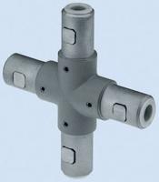 10403410025 Rose+Krieger Cross Connector, Connecting Component, Strut Profile 40 mm