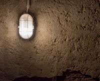 145969 RoBust Bulkhead E27 Oval S Grey IP44