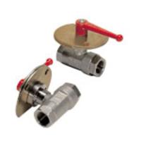 0439-23-34 Legris Nickel Plated Brass 2 Way, Ball Valve, Threaded 1in, 30.75mm