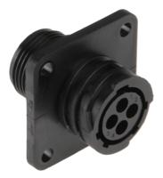 206430-1 TE Connectivity Circular Connector, 4 Contacts, Panel, Standard Connector, Socket, Female, CPC Series