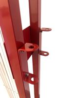 bar3000 Viso Red & White Aluminium, Steel Extendable Barrier, 3m, White Tape