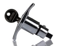 2575000 Rittal Silver Die Cast Zinc Locking Handle, T-Handle