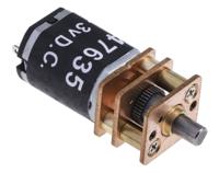 834-7635 RS PRO Brushed Geared DC Geared Motor, 0.58 W, 3 V dc, 4 mNm, 1350 rpm, 3mm Shaft Diameter