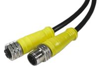 1200060051 Brad from Molex Female 4 way M12 to Male 4 way M12 Sensor Actuator Cable, 3 m