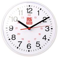 706-4789 RS PRO White Analog Wall Clock, 215mm Diameter
