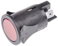 sp6028c1g0000 Molveno Illuminated Push Button Switch, Latching, Panel Mount, 25mm Cutout, DPST, Red LED