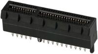 10039755-10101tlf Amphenol Communications Solutions Female Edge Connector, Through Hole Mount, 64-Contacts, 1mm Pitch, 2-Row, Press-In