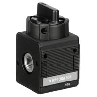 0821300911 EMERSON ? AVENTICS Rotary Knob 3/2 Pneumatic Manual Control Valve NL4-BAV Series, G 1/2, 1/2in, III B