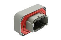 atm15-08pb-bm03 Amphenol Industrial, AT Automotive Connector Plug Grey Flange Mount 8 Way ATM15-08PB-BM03