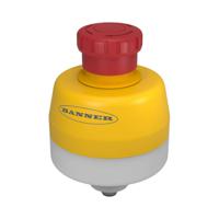 ssa-eb1plgr-12ecq8 Banner SSA Series Twist Release Emergency Stop Push Button, Panel Mount, 30mm Cutout, 1NO, 2NC, IP65
