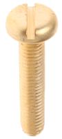 483-1628 RS PRO Slot M5 Pan Brass Machine Screws DIN 85 x 25.0mm