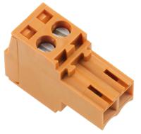 1597360000 Weidmuller, 3.5mm Pitch, BL, 2 Way, Pluggable Terminal Block, Plug, Cable Mount, Screw Down Termination,
