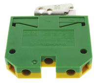 0354560000 Weidmuller 2-Way EK 4 Earth Terminal Block, 4mm², 26 → 10 AWG Wire, Screw Down, Nylon Housing, ATEX