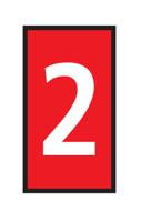 561-03622-wic3-2-pa66-rd HellermannTyton WIC Snap On Clip On Cable Marker, Red, Pre-printed "2", 4.3 → 5.3mm Cable, 561-03622