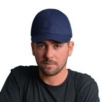 basc02v05 SURFLEX Navy Standard Peak Bump Cap, ABS Protective Material