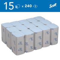 6682 SCOTT Scott Folded Blue Wipes, 320mm, 240 Sheets