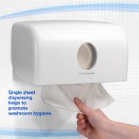 6956 Aquarius ABS White Wall Mounting Paper Towel Dispenser, 287mm x 142mm x 159mm
