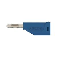 rs-fk-15-s-ni-bl Schutzinger Blue Male Banana Connector, 4 mm Connector, Screw Termination, 30 V ac, 60 V dc, Nickel Plating