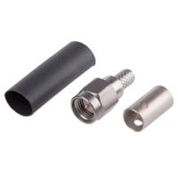 r125076001 Radiall, Plug Cable Mount SMA Connector, 50Ω, Crimp Termination, Straight Body