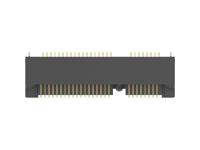 1775862-2 TE Connectivity Right Angle Edge Connector, 52-Contacts, 0.8mm Pitch, 2-Row, Surface Mount Termination