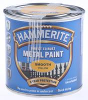 ham6722201 Hammerite Metal Paint in Smooth Yellow 250ml