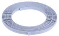 408-237 RS PRO Expandable Braided PET Grey Cable Sleeve, 10mm Diameter, 5m Length