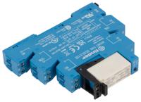 385201250060 Finder 38 Series Interface Relay Module, DIN Rail Mount, 125V ac/dc Coil, DPDT, 2-Pole, 8/15A Load