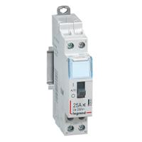 412501 Legrand 4125 Contactor, 230 V Coil, 2-Pole, 25 A, 2200 W 230 V, 3 NO, 230V